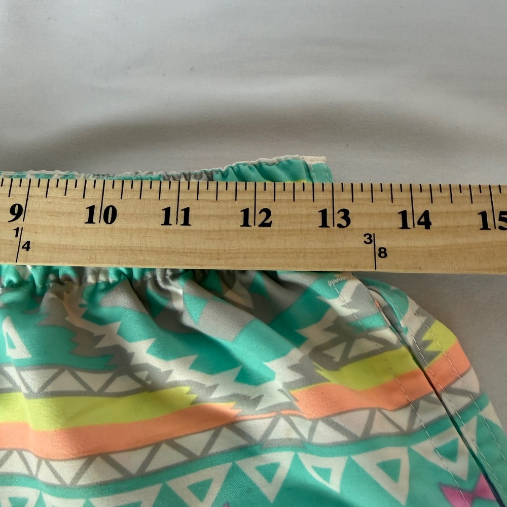 Chubbies Mens Swim Trunks Small Teal Geometric Southwestern Print Mesh Lined - Picture 5 of 9